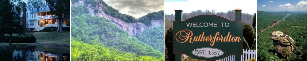 Blue Ridge Mountains, Chimney Rock and Rutherford, North Carolina